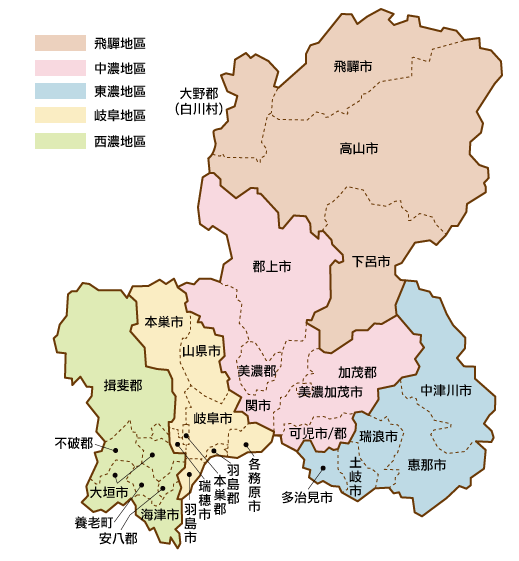 岐阜地圖